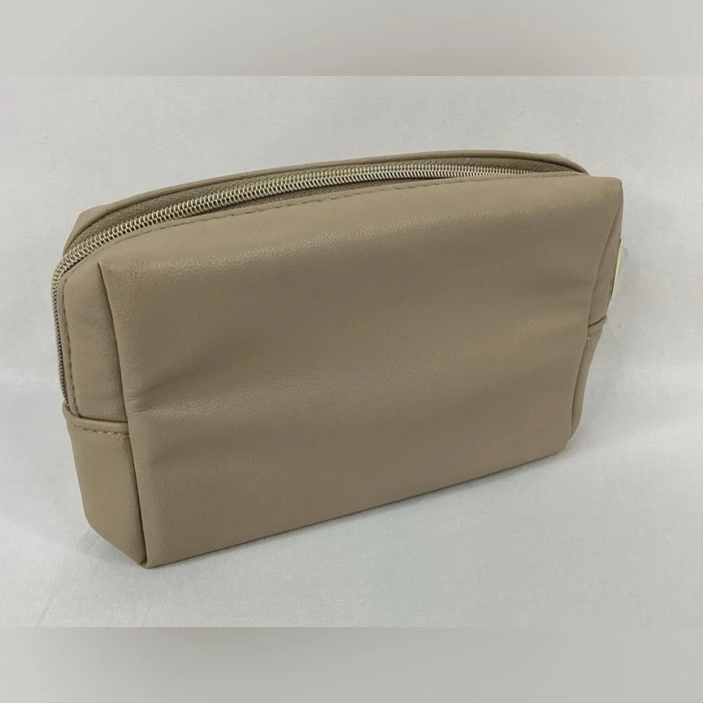 Yves Saint Laurent Beaute Makeup Cosmetic Pouch Beige W6-1/2” x H4” x D2” - Picture 4 of 4